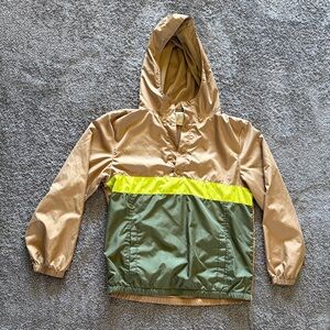 Thereabouts Tan Hooded Windbreaker Jacket